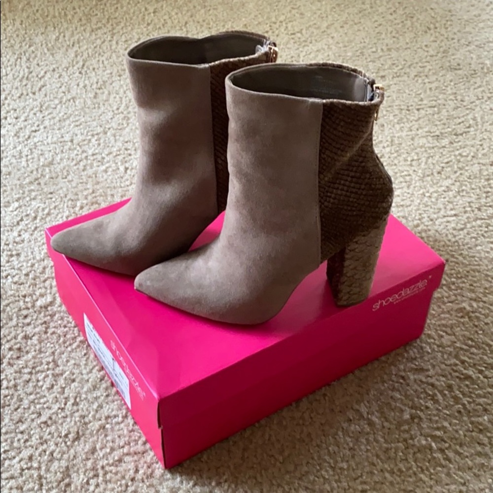Brand new taupe color booties